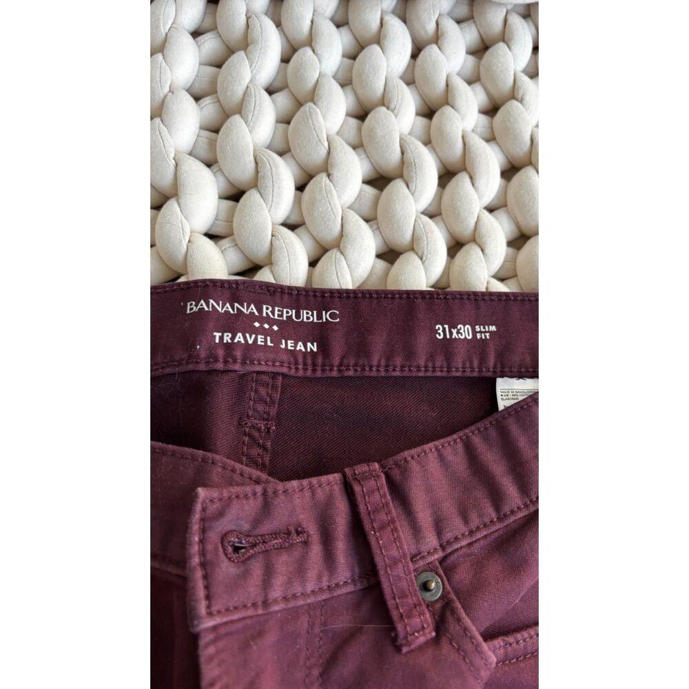Burgundy Banana Republic Pants